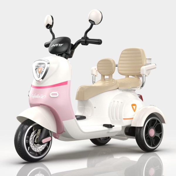 Kids Electric Dual-Seat Scooty Ride-On