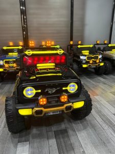 Rugged Kids 4x4 Off-Road Electric Jeep with Dual LED Lights