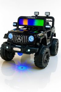 4x4 Electric Kids Ride-On SUV with LED Lights,Stylish Off-Road Toy Car for Boys & Girls